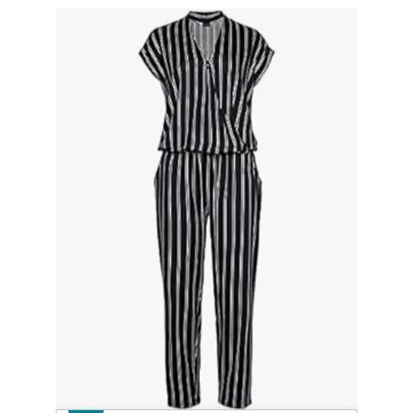 Lascana Wrap Front Striped Jumpsuit Size 12 - Picture 8 of 8